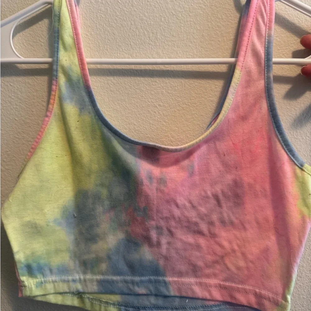 SHEIN Pastel Tie-Dye Kids Camisole - Picture 3 of 7